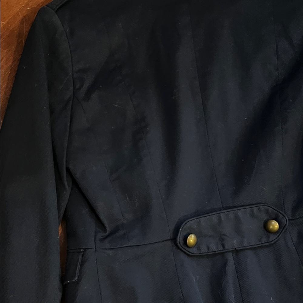🌻3/$15🌻 H&M women’s Dark Blue Military Jacket - Picture 8 of 10